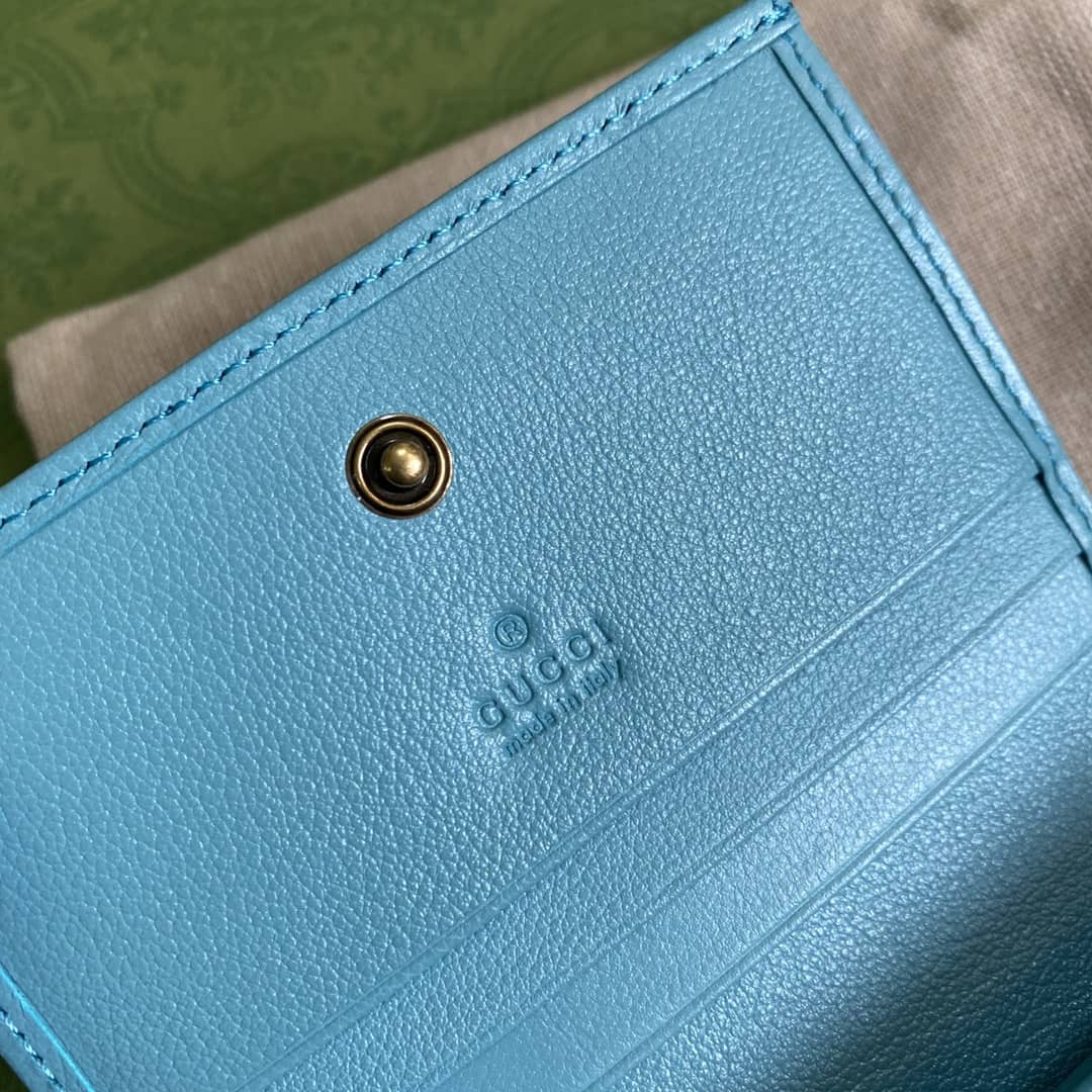 Gvc*1 Diana Leather Card Case Wallet Replica 658244