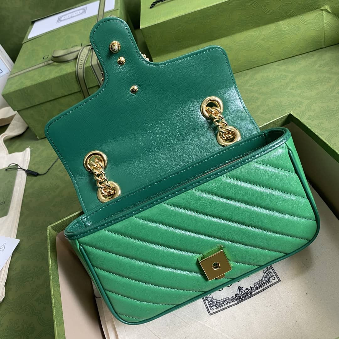 Gvc*1 Marmont GG Matelasse Leather Mini Shoulder Bag Replica 446744