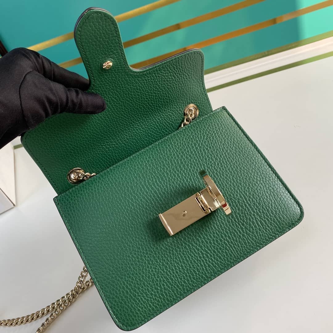 Gvc*1 Interlocking Leather Chain Crossbody Bag Replica 510304