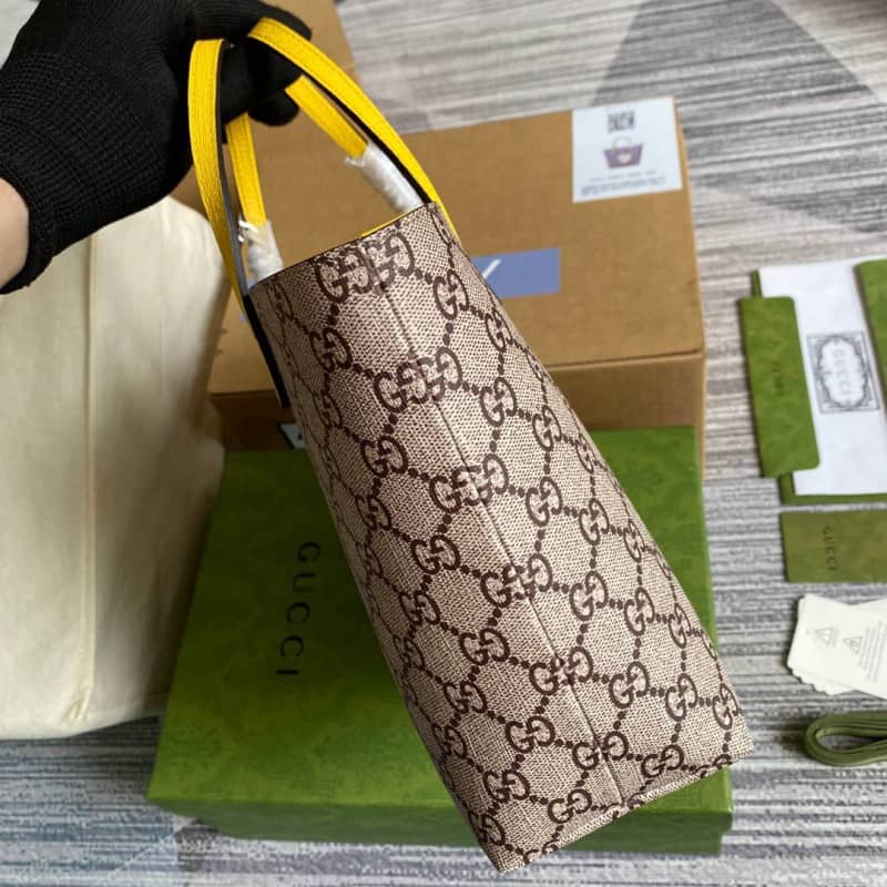 Gvc*1 Children GG Svp*me Canvas Replica Tote Brown 410812