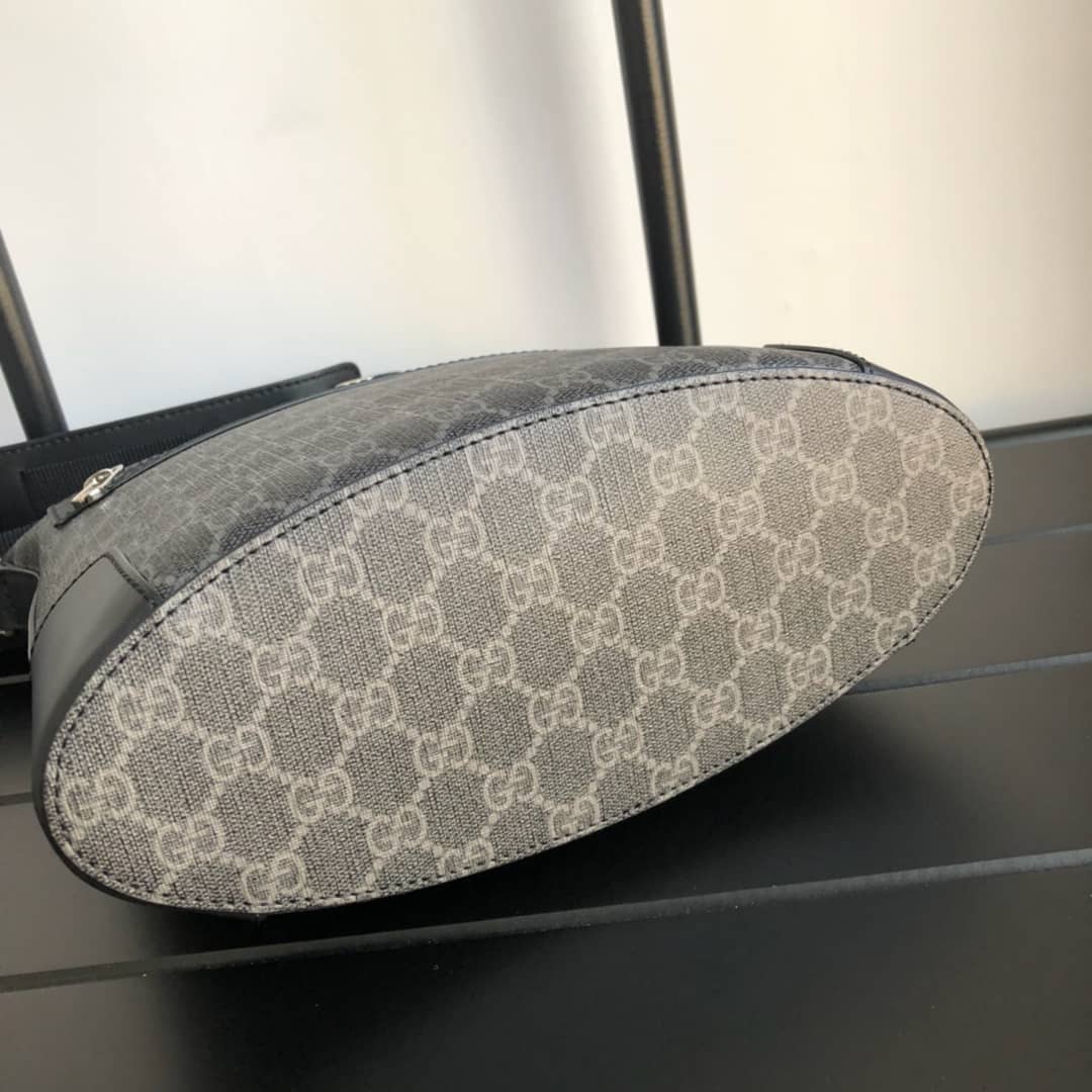 Gvc*1 Mens Svp*me Leather Double G Messenger Bag Replica Black 406388