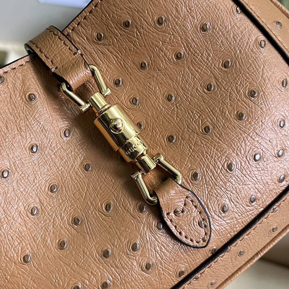 Gvc*1 Jackie 1961 Ostrich Mini Hobo 637091 Replica Shoulder Bag