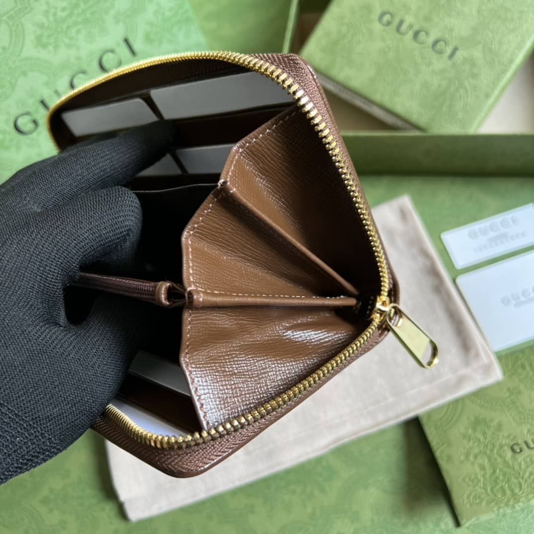 Gvc*1 Interlocking G Zip Around Wallet Replica 673003