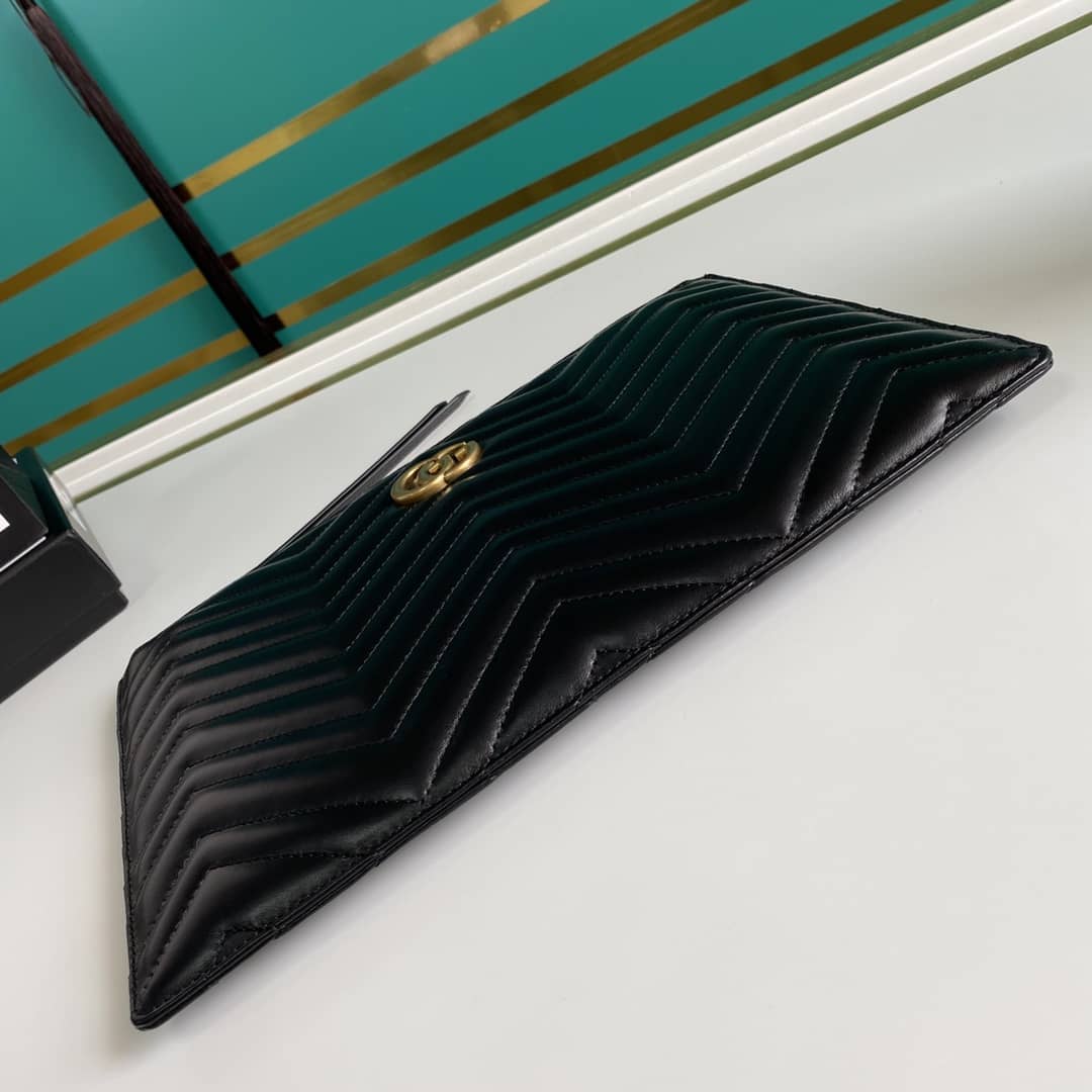 Gvc*1 GG Marmont Leather Clutch Replica 476440
