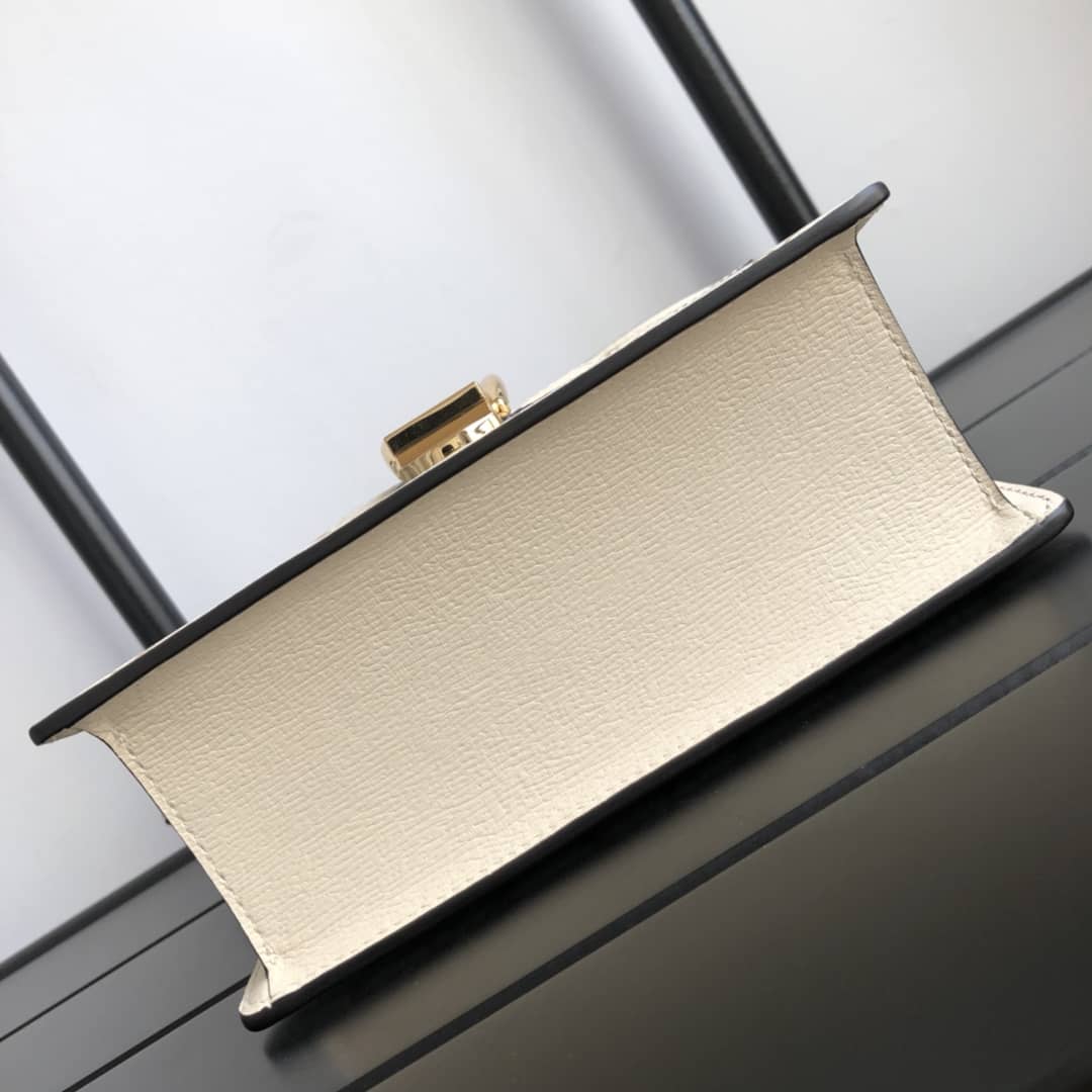 Gvc*1 Sylvie Leather Mini Shoulder Bag Replica White Beige 470270