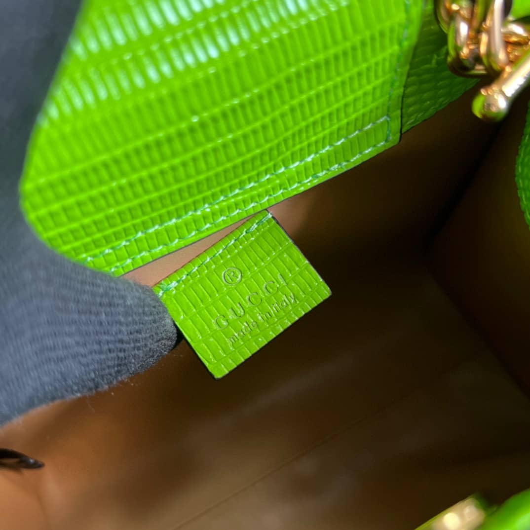 Gvc*1 Diana Lizard Mini Bag Green 675800 Replica Tote