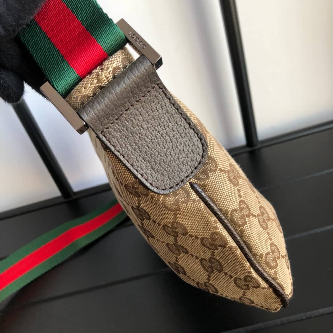 Gvc*1 GG Canvas Shoulder Bag Replica Brown 189749