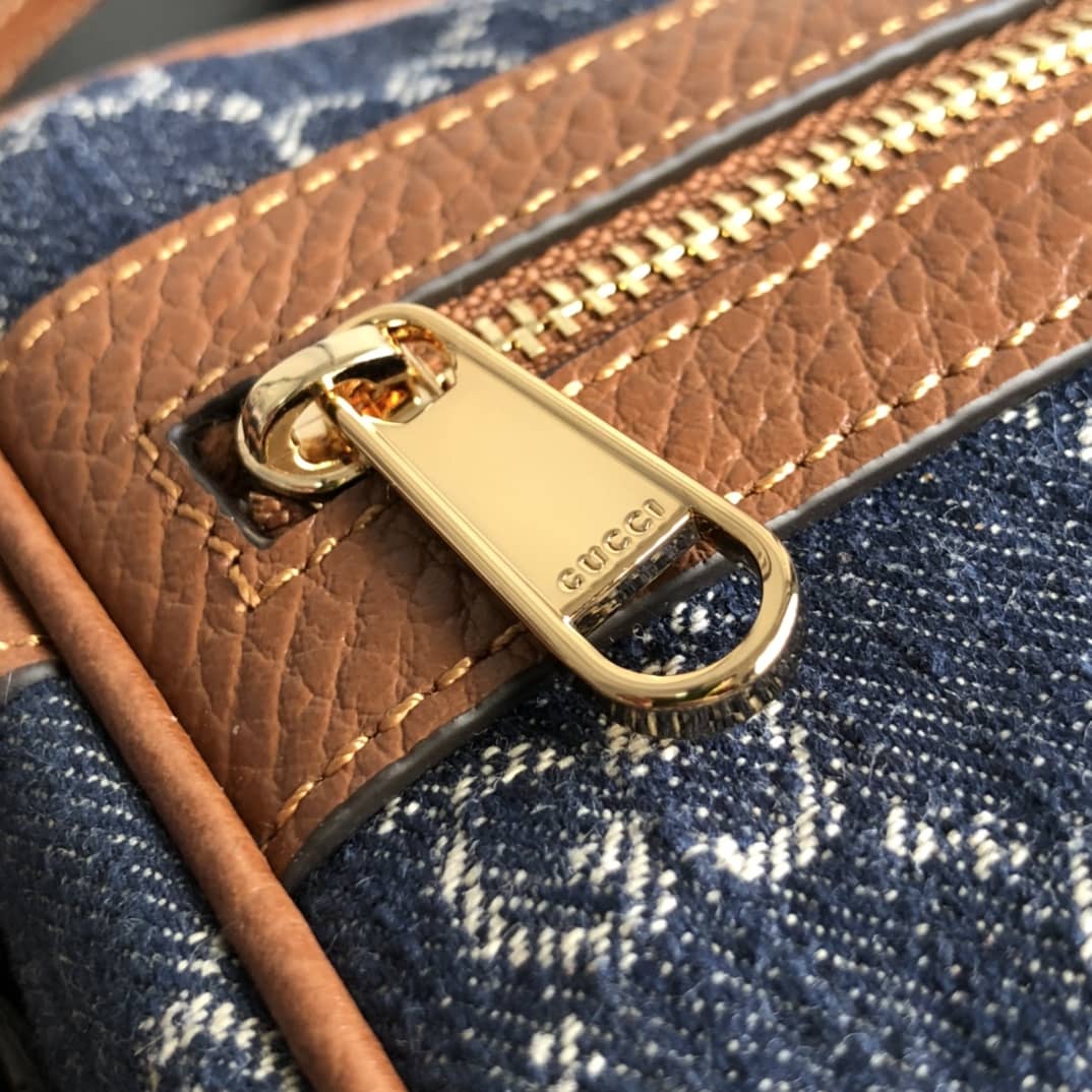 Gvc*1 Ophidia GG Svp*me Mini Shoulder Bag Replica Blue 517350