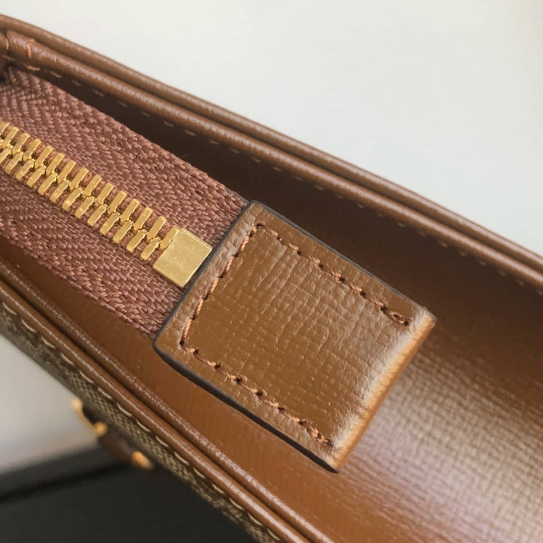 Gvc*1 1955 Horsebit Pouch Replica Brown 621890