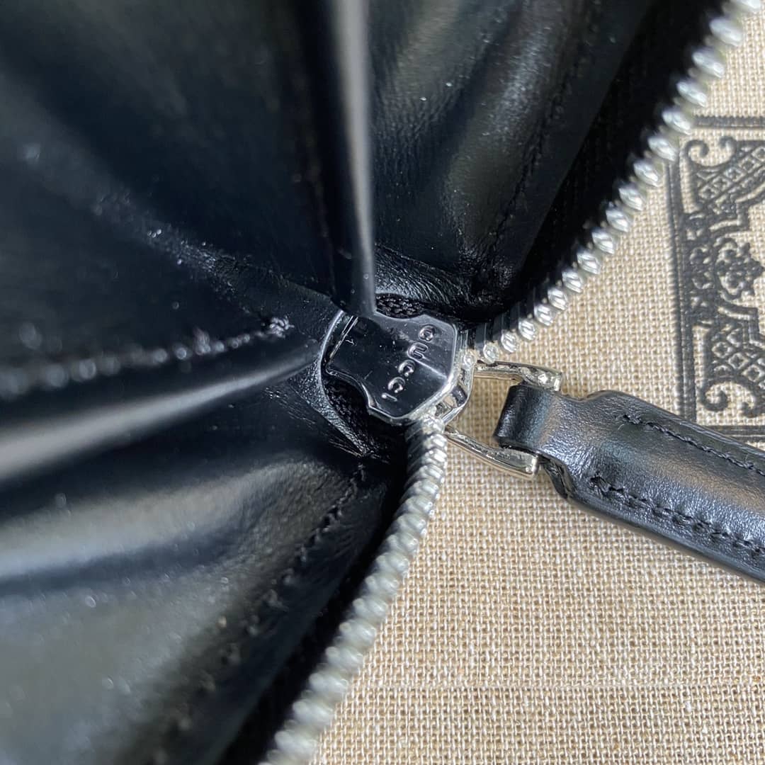 Gvc*1 GG Marmont Leather Zip Around Wallet Replica 428736