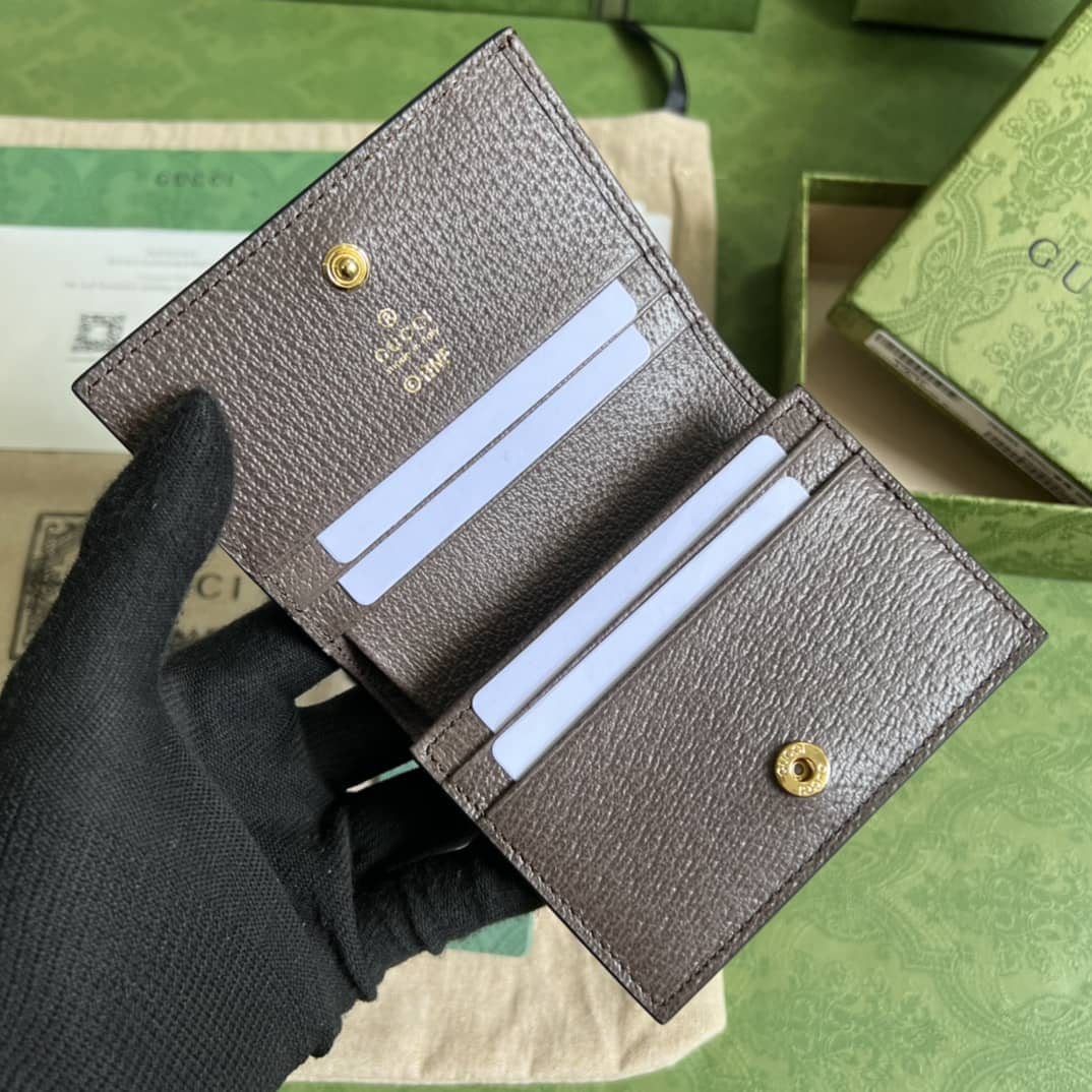 Gvc*1 Star Bananya Print Card Case Brown 701009 Replica Wallet