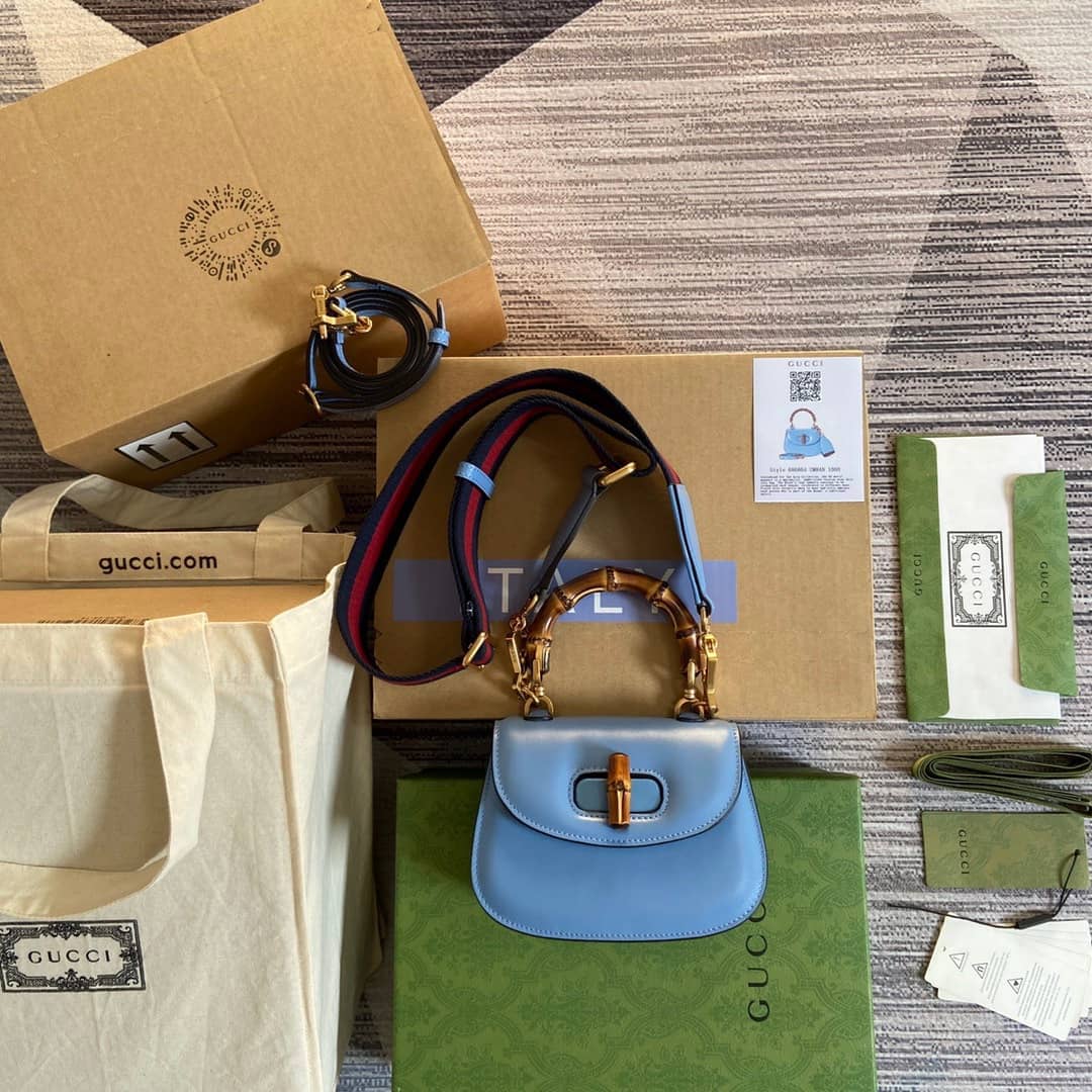 Gvc*1 Bamboo 1947 Mini Top Handle Shoulder Bag 686864 Replica