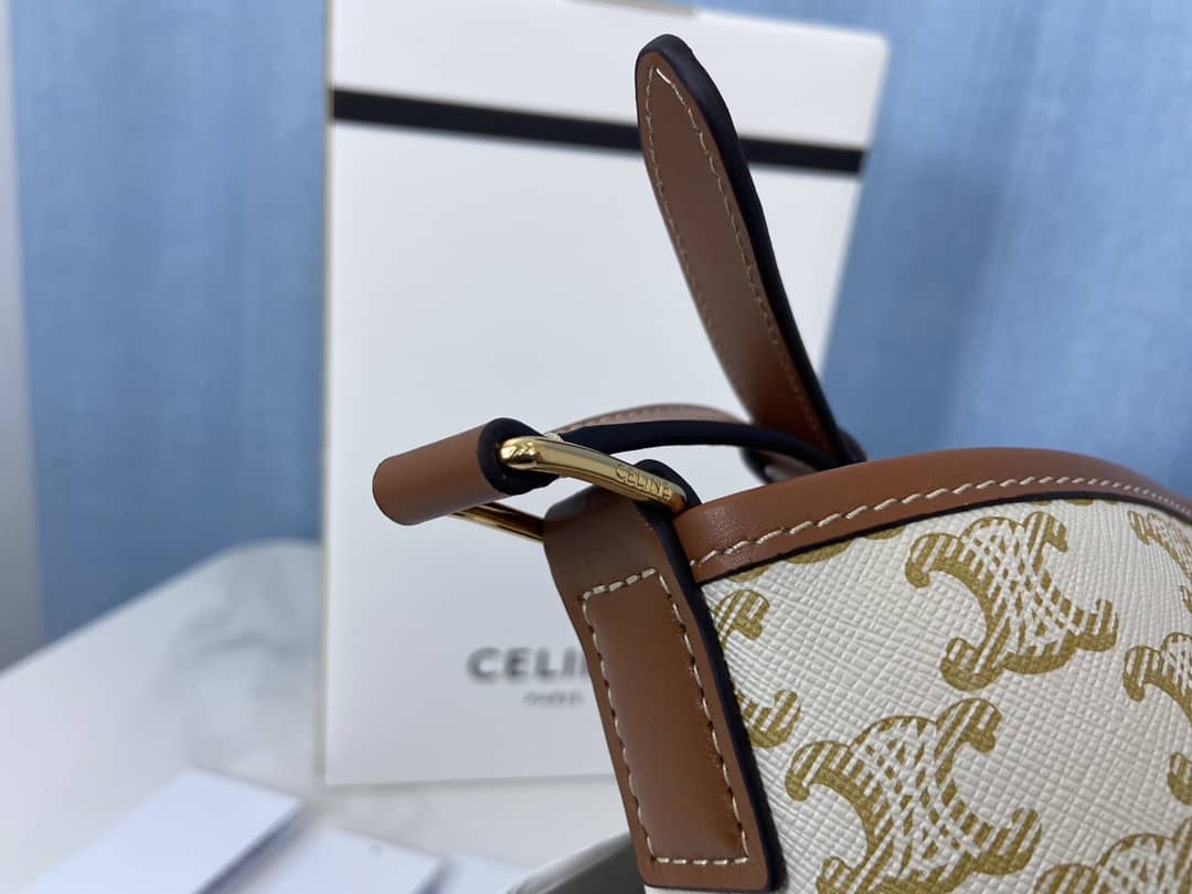 Ce1i*e Triomphe Bag Dupe Canvas Replica Bucket Bag