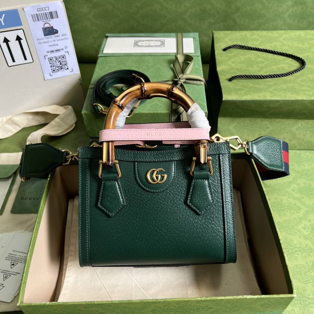 Gvc*1 Diana Mini Tote Green 702732 Replica Bag