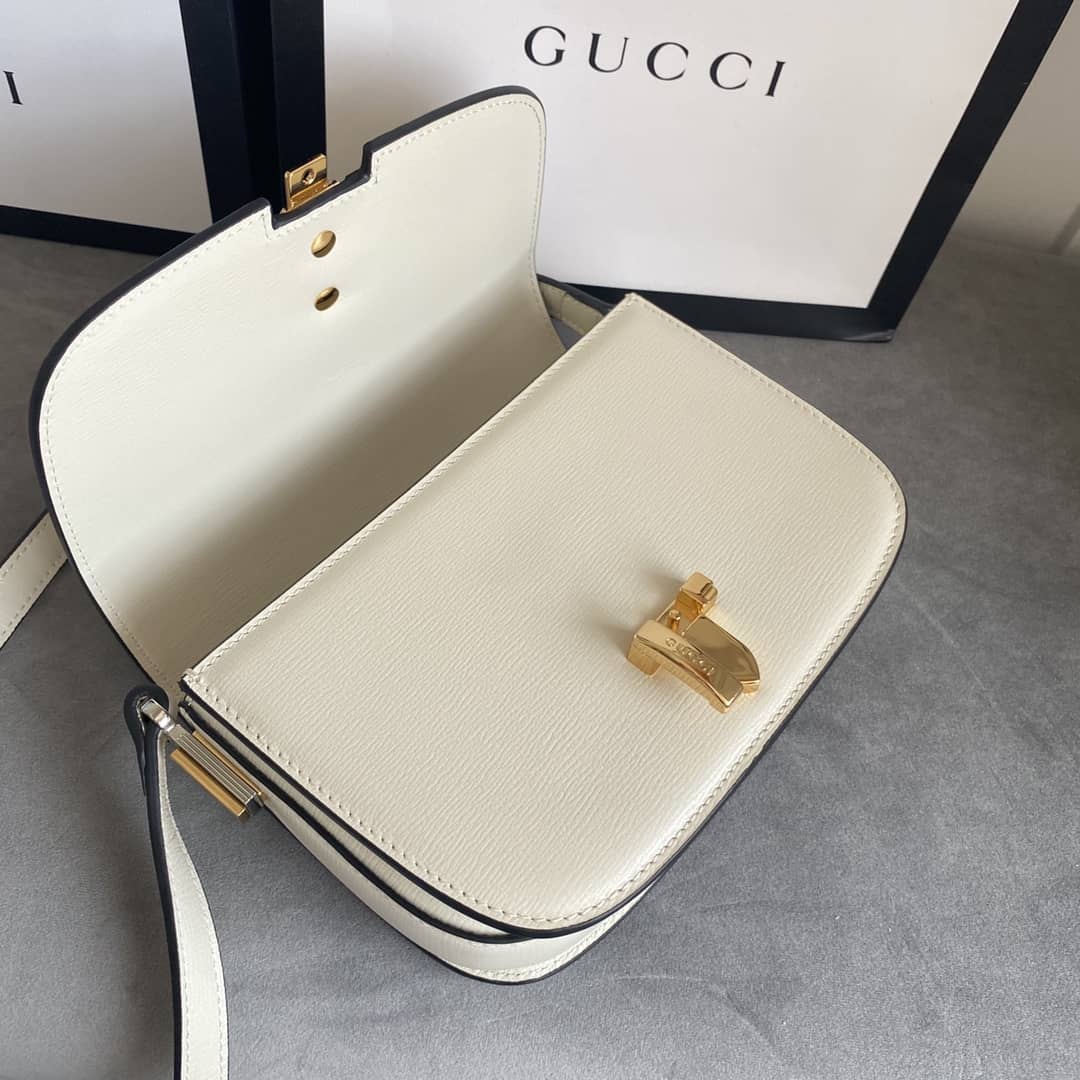 Gvc*1 Ladies Mini Sylvie Shoulder Bag Replica White 615965