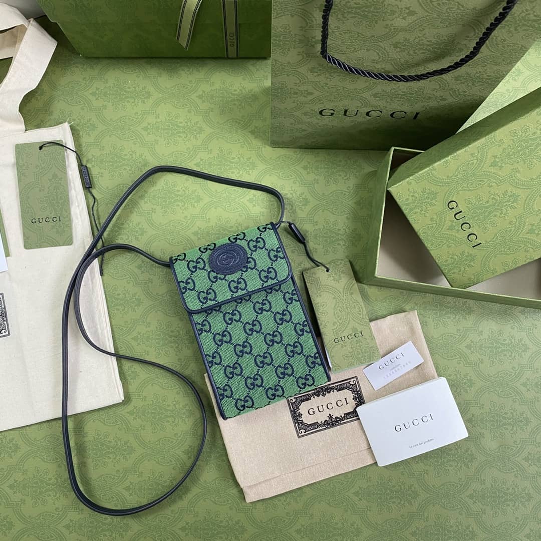 Gvc*1 GG Multicolor Mini Phone Bag Replica 657582