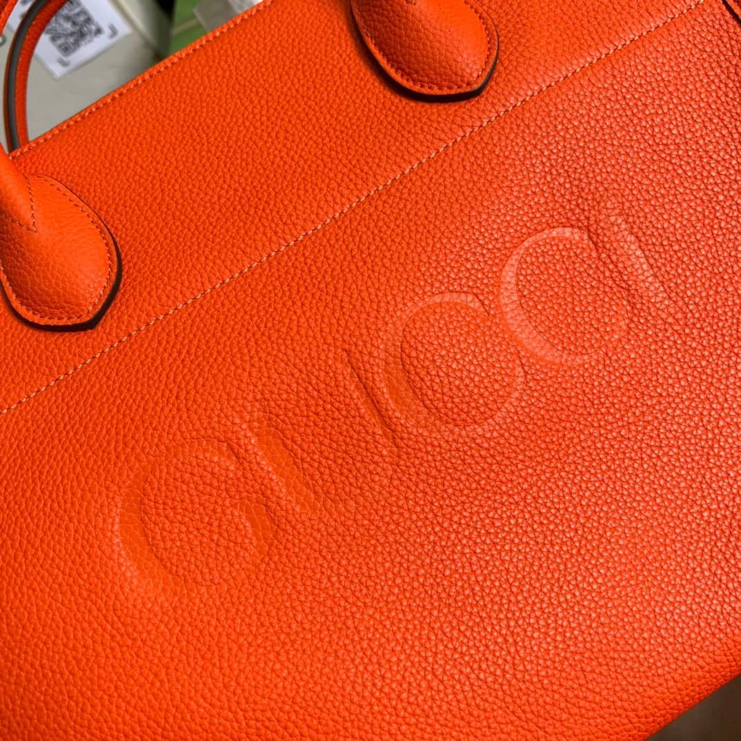 Gvc*1 Small Leather Tote With Gvc*1 Logo 674822 Replica Bag