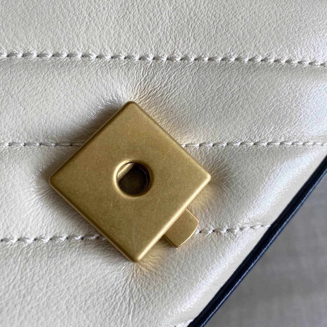 Gvc*1 GG Marmont Matelasse Shoulder Bag Replica White 443497