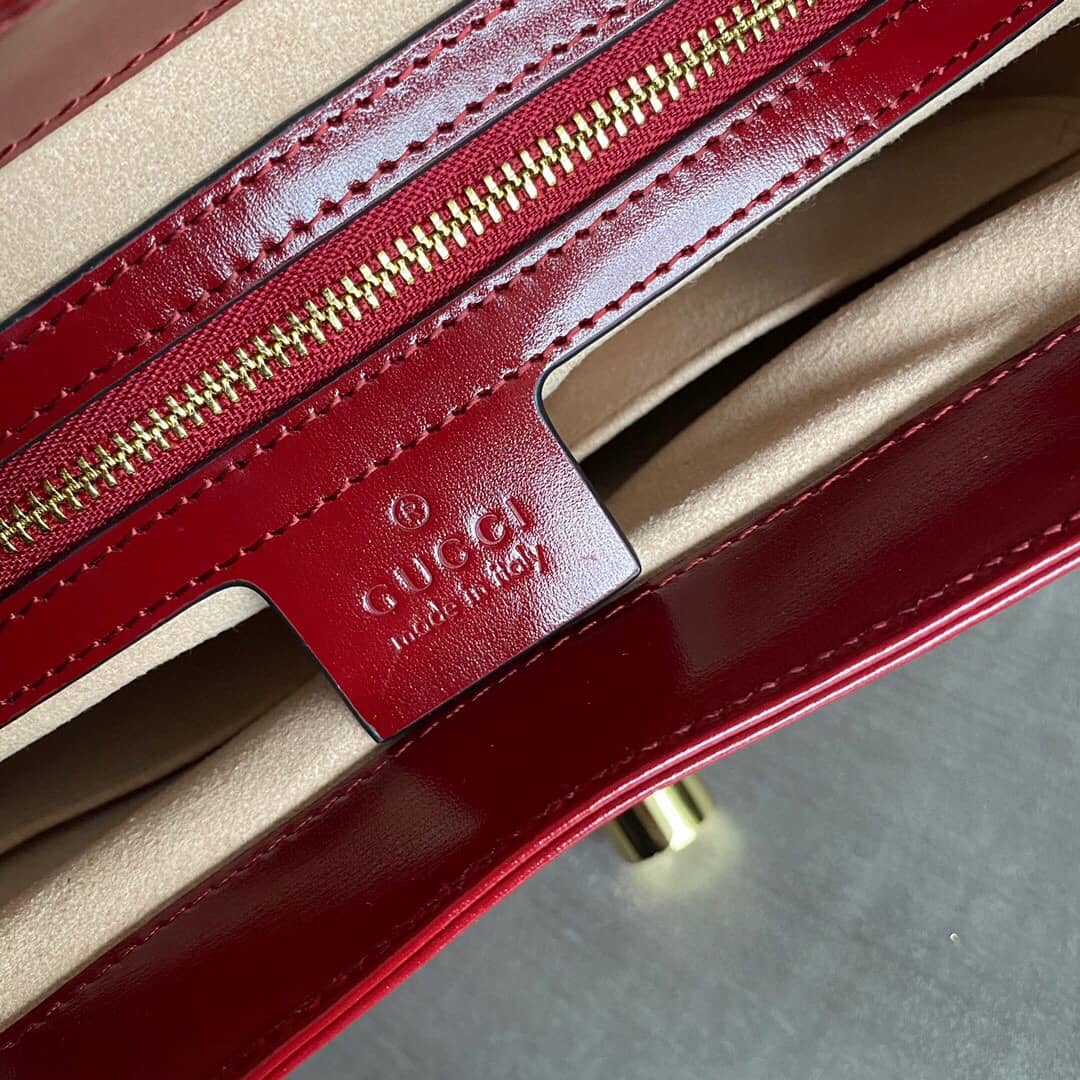 Gvc*1 GG Jackie 1961 Small Hobo Shoulder Bag Replica Red 636709