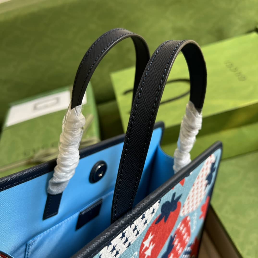 Gvc*1 Children Strawberry Print 605614 Replica Tote Bag