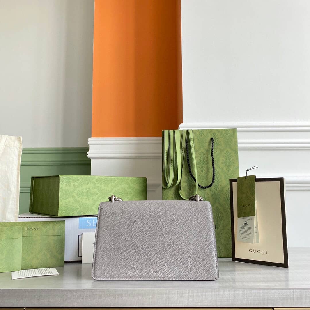 Gvc*1 Dionysus Dupe GG Svp*me Dionysus Chain Replica Shoulder Bag Gray 400249