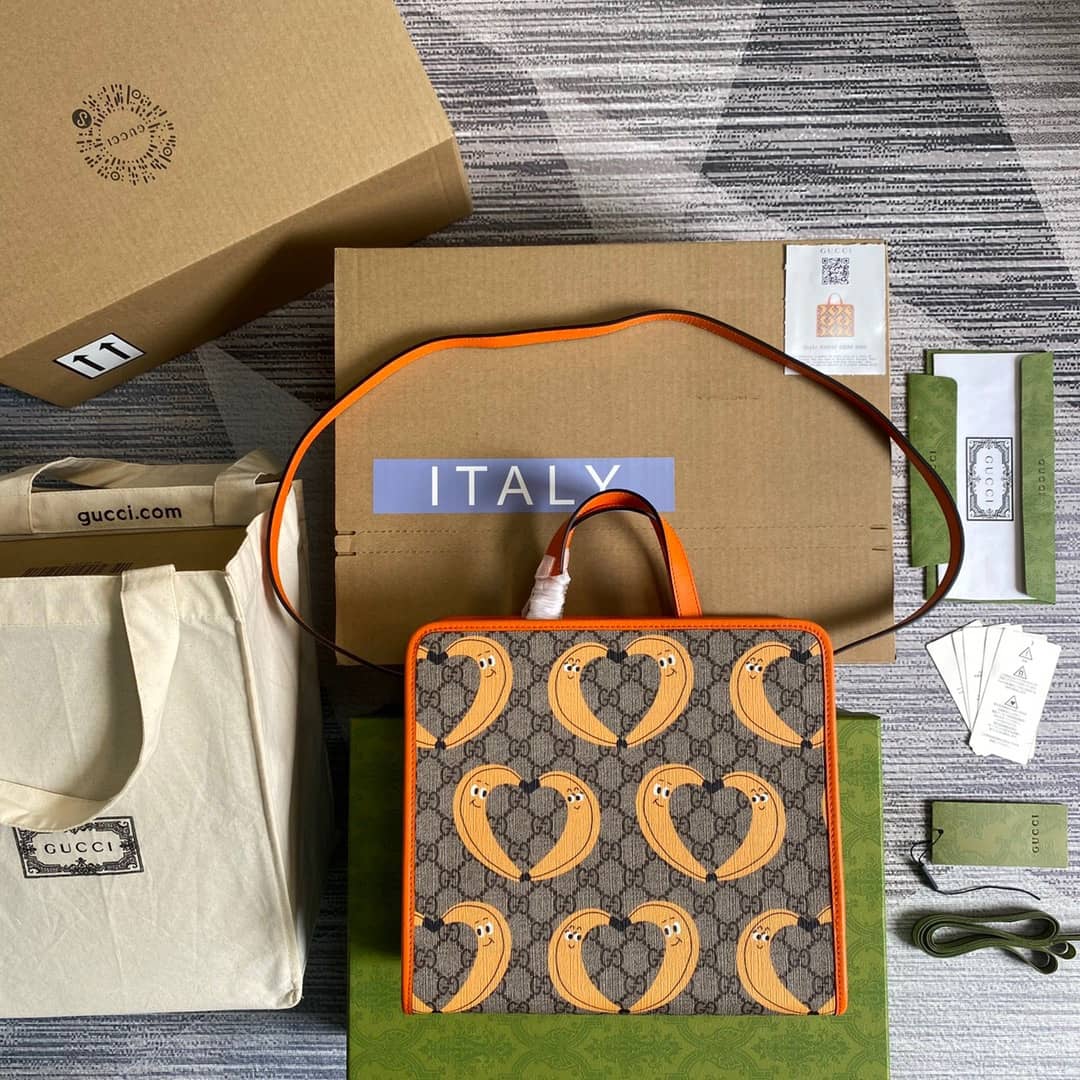 Gvc*1 Svp*me Canvas Children Yuko Higuchi Tote Replica Orange 630542