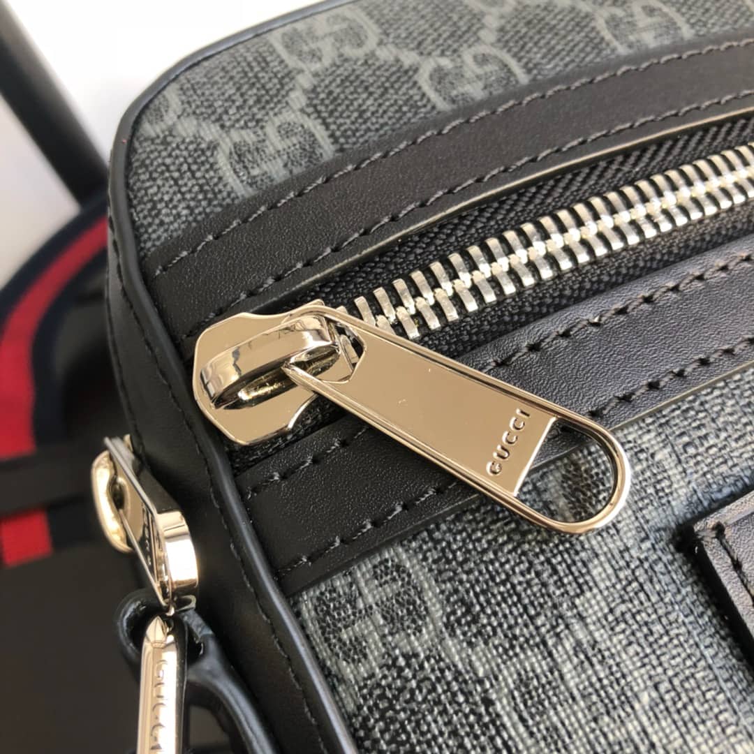 Gvc*1 Ophidia Small GG Canvas Messenger Bag Replica Black 547926