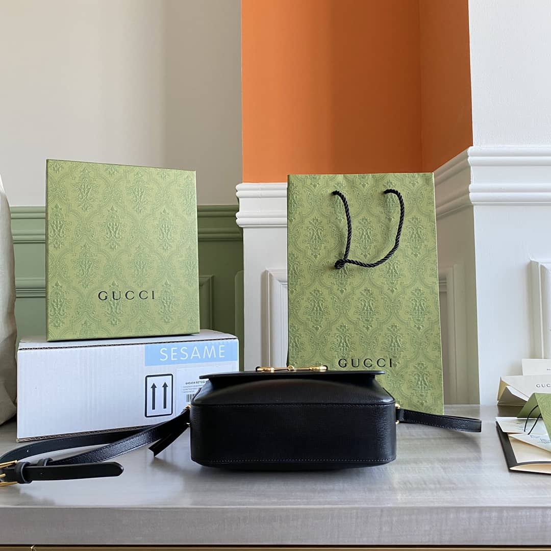 Gvc*1 Horsebit 1955 GG Crossbody Bag Replica Black 645454