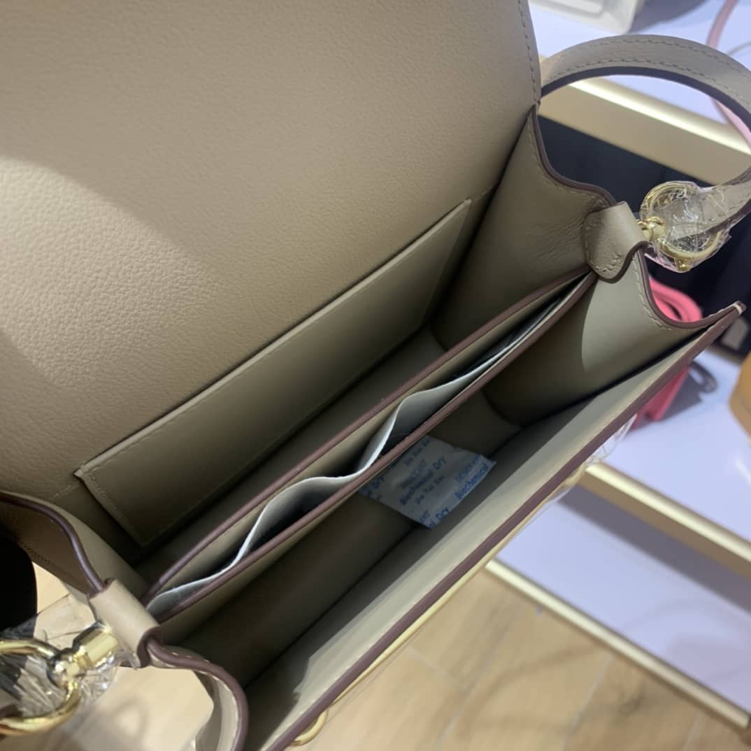 H**me5 Roulis Mini Sac Evercolor Calfskin Leather Crossbody Bag