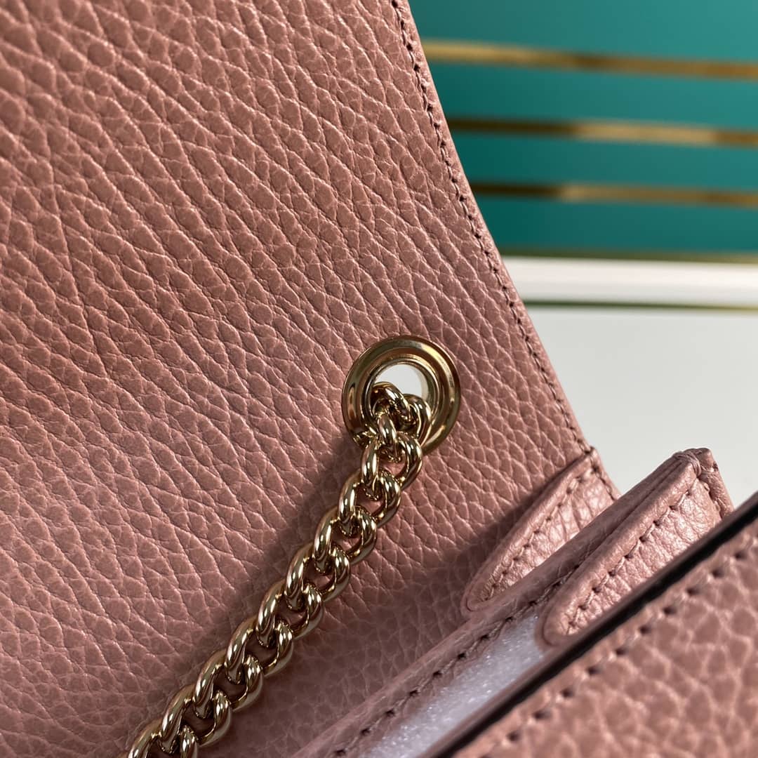 Gvc*1 Interlocking Leather Chain Crossbody Bag Replica 510304