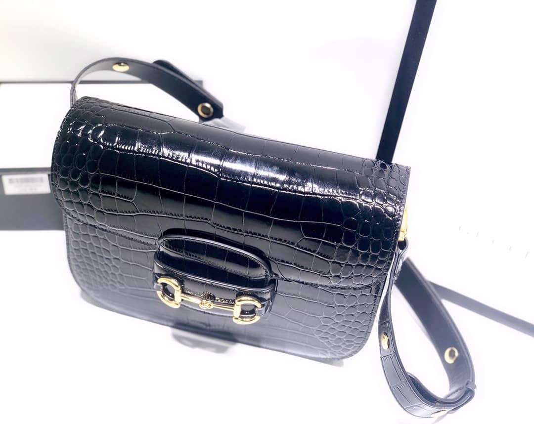 Gvc*1 Horsebit 1955 Shoulder Bag Replica Black 602204