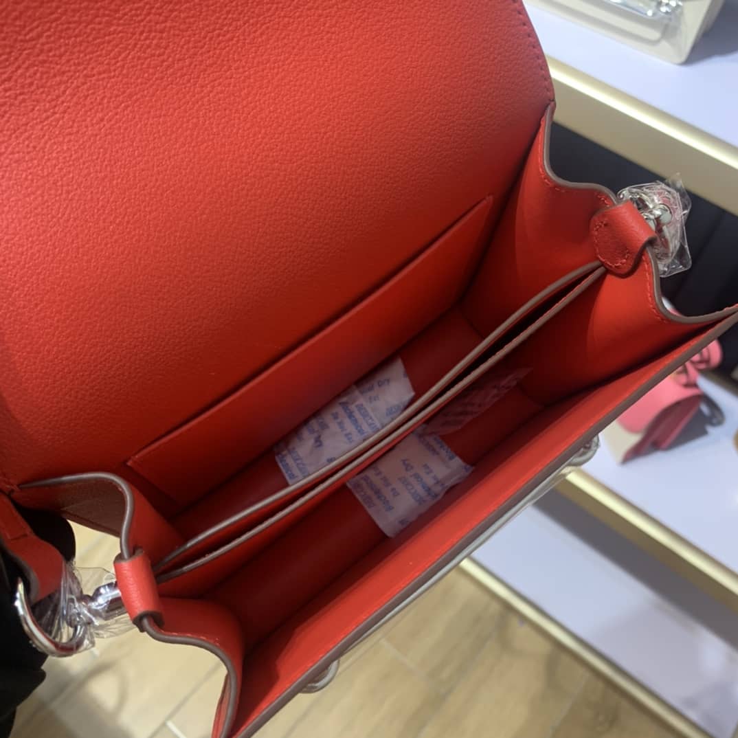 H**me5 Roulis Mini Sac Evercolor Calfskin Leather Crossbody Bag