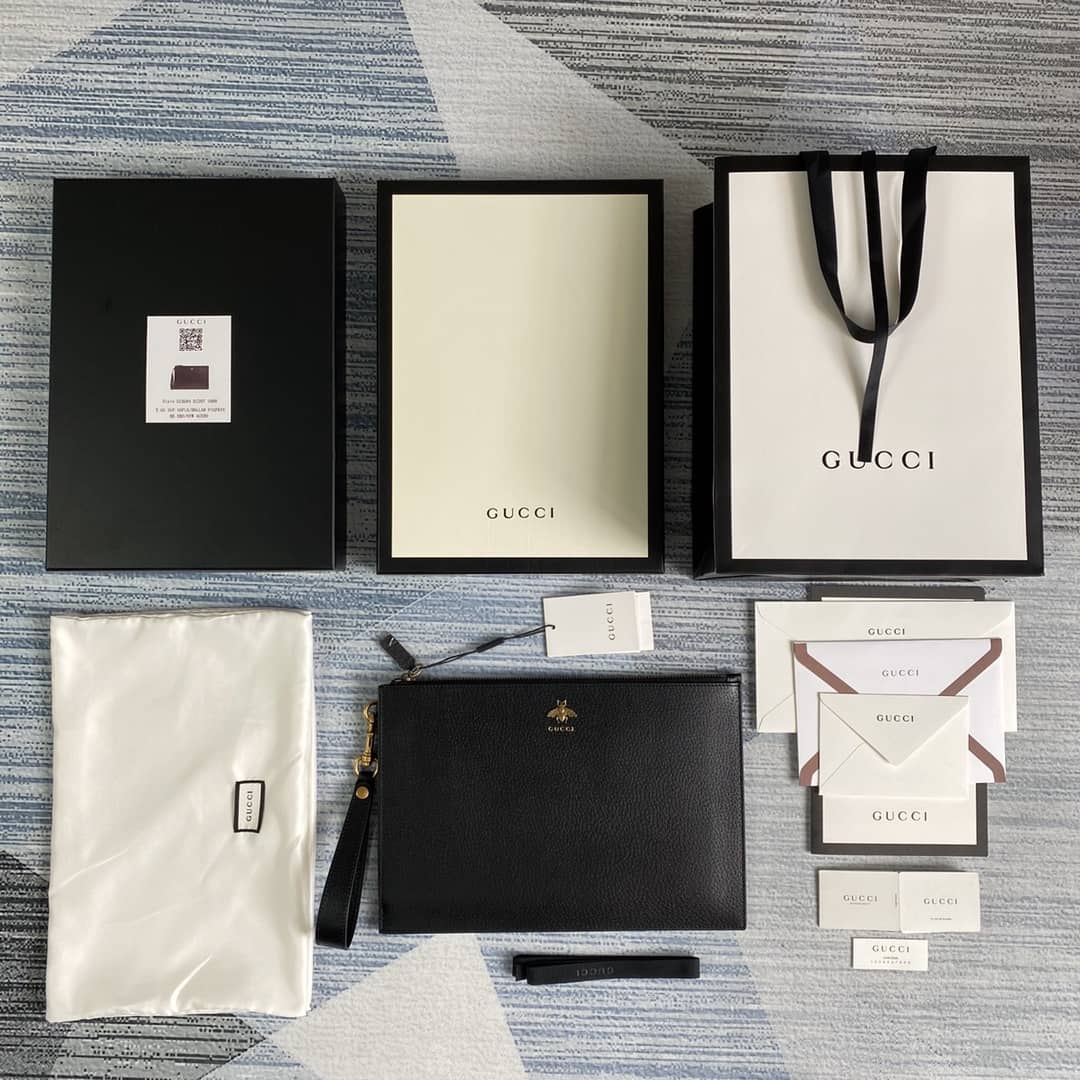 Gvc*1 Animalier Leather Pouch Replica 523684