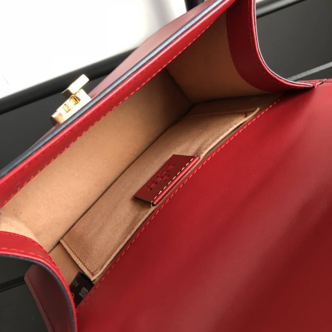 Gvc*1 Sylvie Leather Mini Chain Shoulder Bag Replica Red 431666