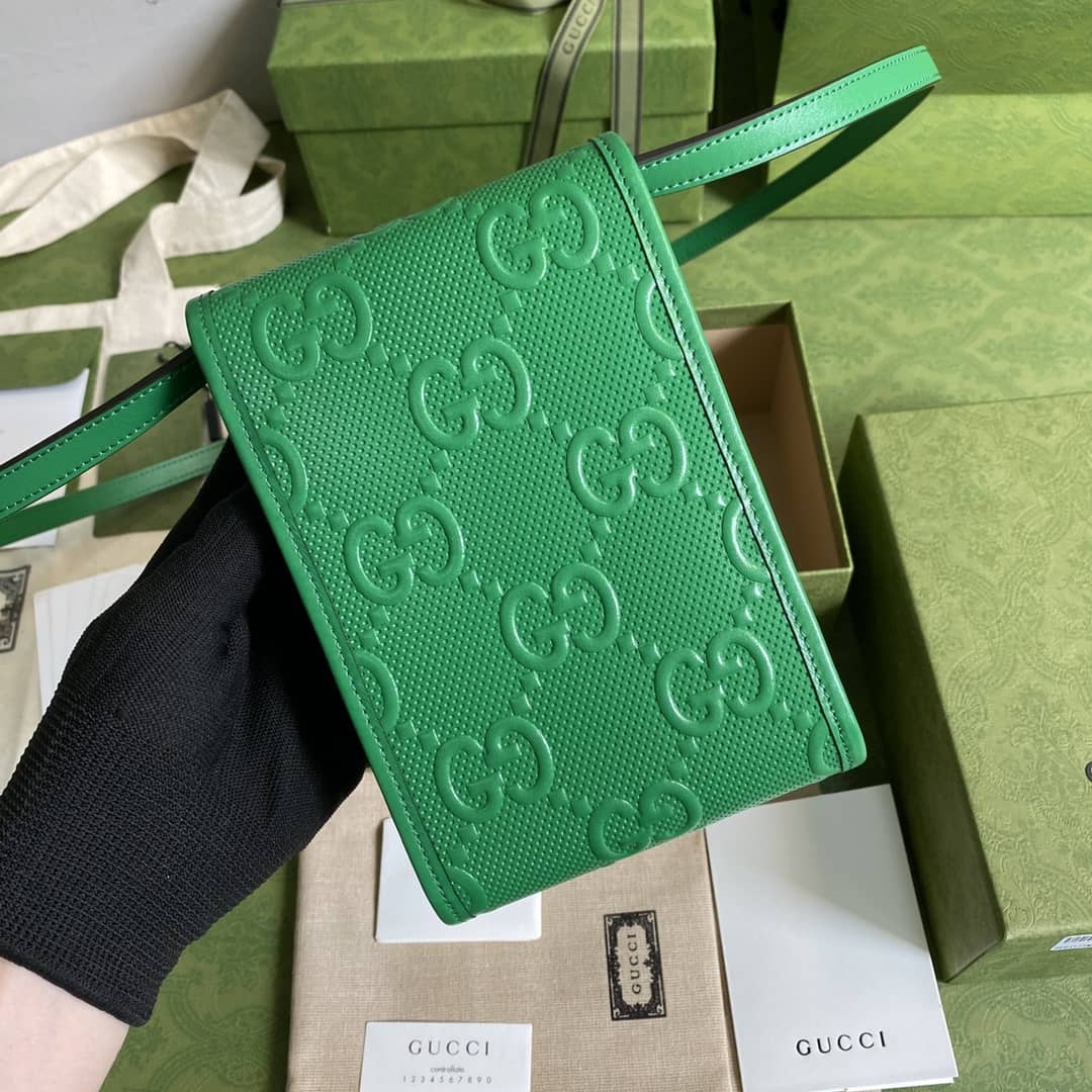 Gvc*1 GG Embossed Mini Phone Bag Replica 625571