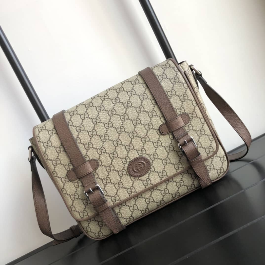 Gvc*1 GG Svp*me Canvas Messenger Bag Replica 658542