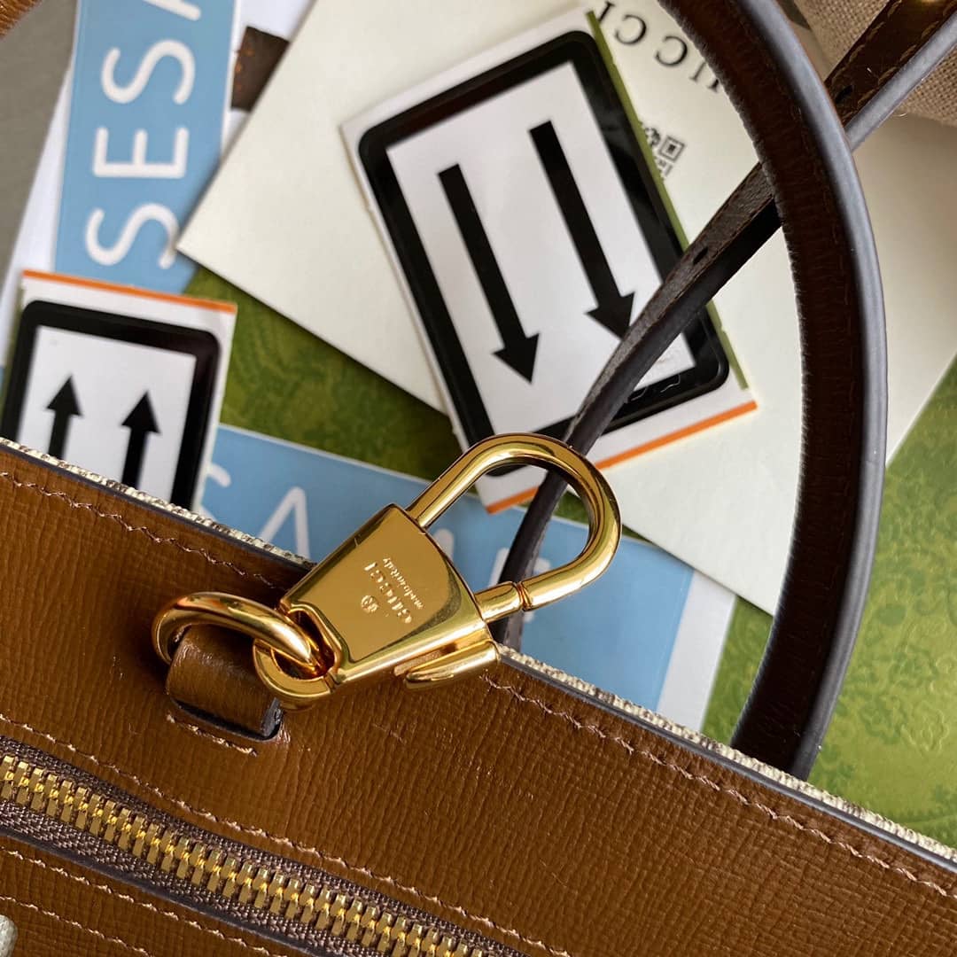 Gvc*1 Canvas GG Svp*me Small Tote Replica Gray 659983