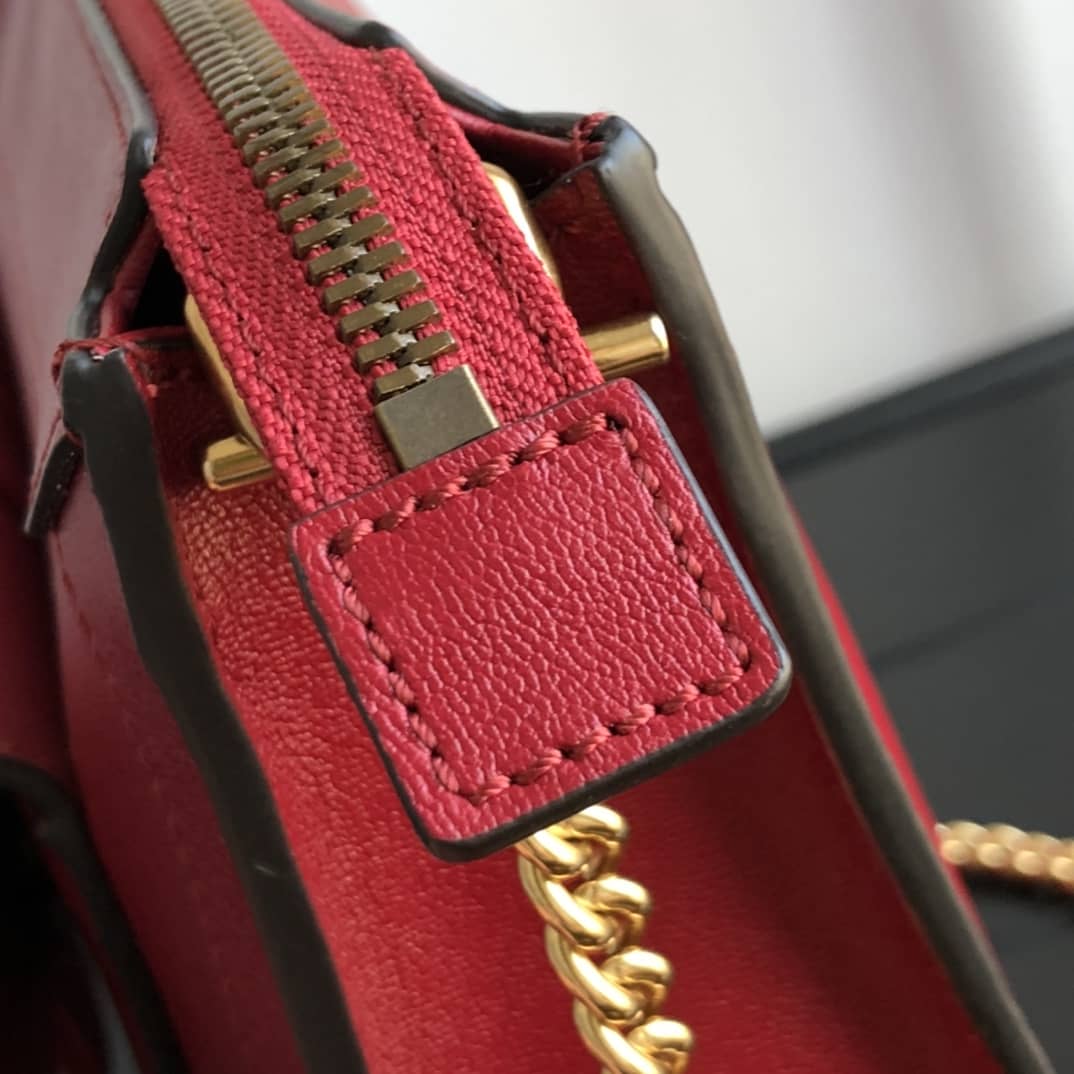 Gvc*1 Small Shoulder Bag With Double G Replica Red 648999