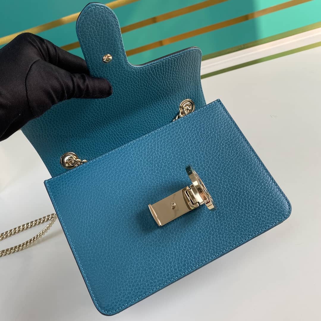 Gvc*1 Interlocking Leather Chain Crossbody Bag Replica 510304