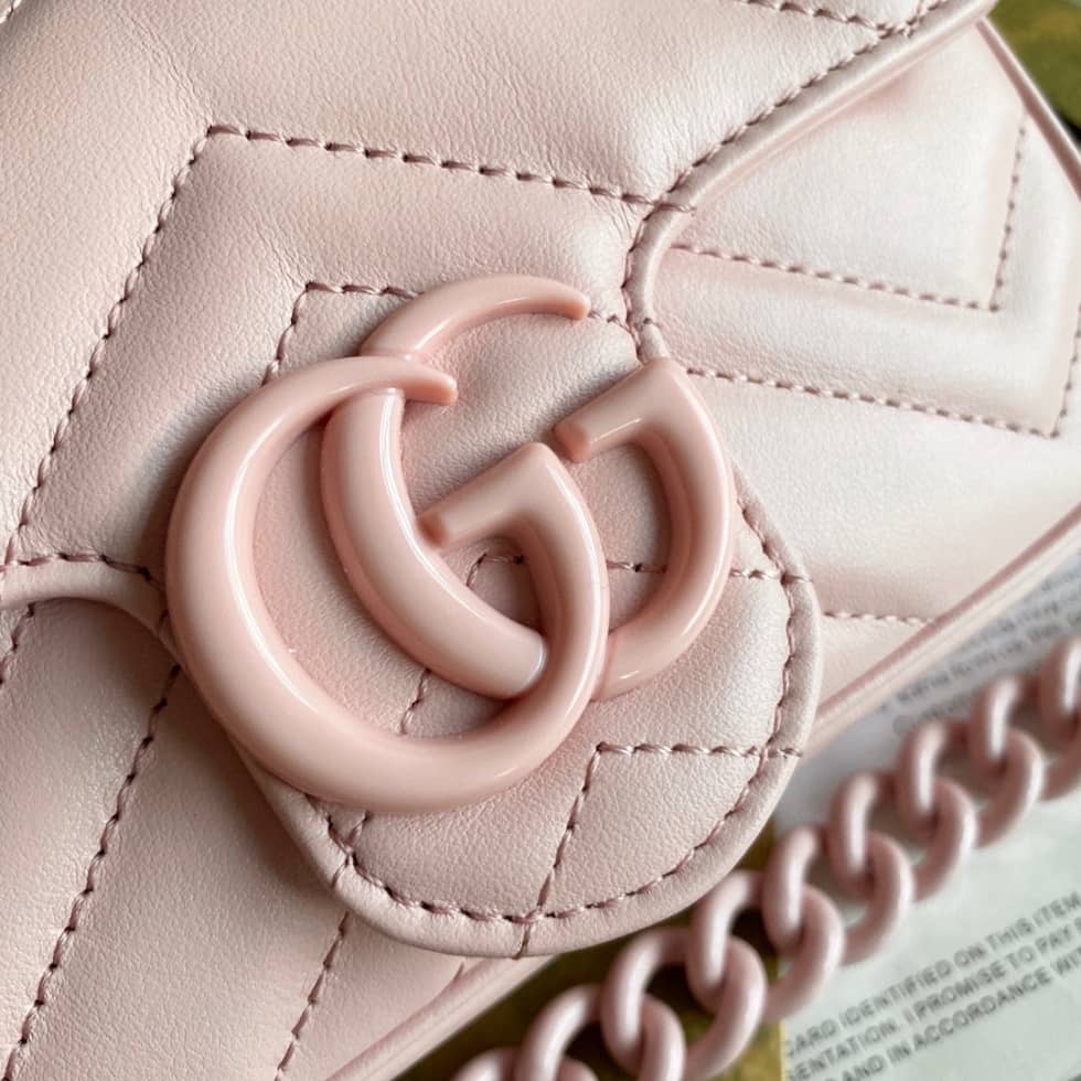 Gvc*1 GG Marmont Quilting S*per Mini 476433 Replica Crossbody Bag