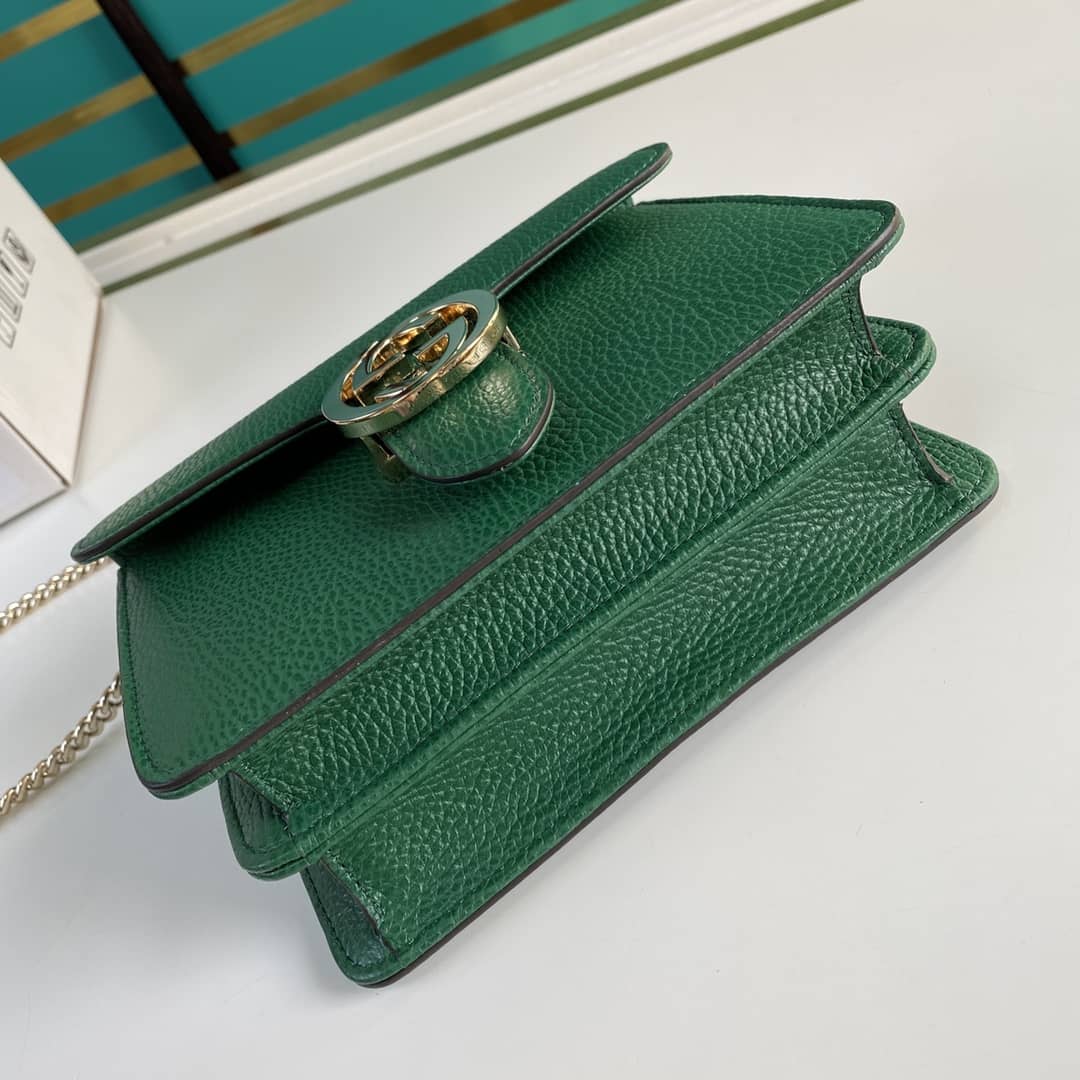 Gvc*1 Interlocking Leather Chain Crossbody Bag Replica 510304