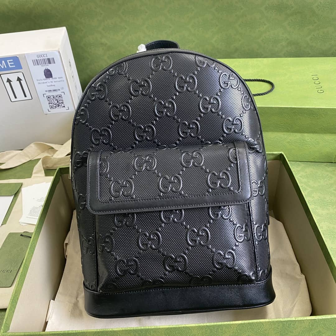 Gvc*1 GG Embossed Backpack Replica 658579