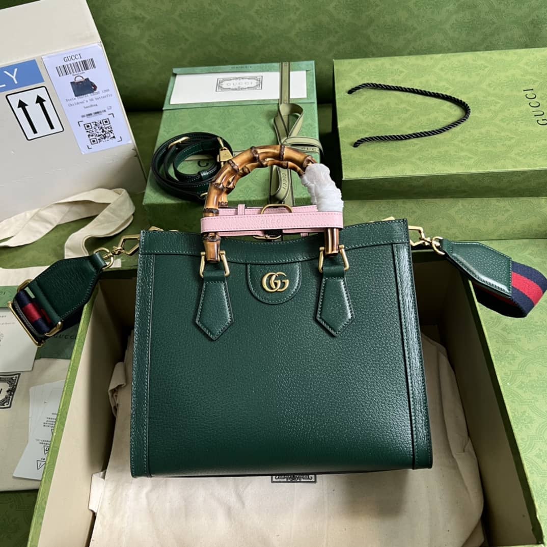 Gvc*1 Diana Small Tote Green 702721 Replica Bag