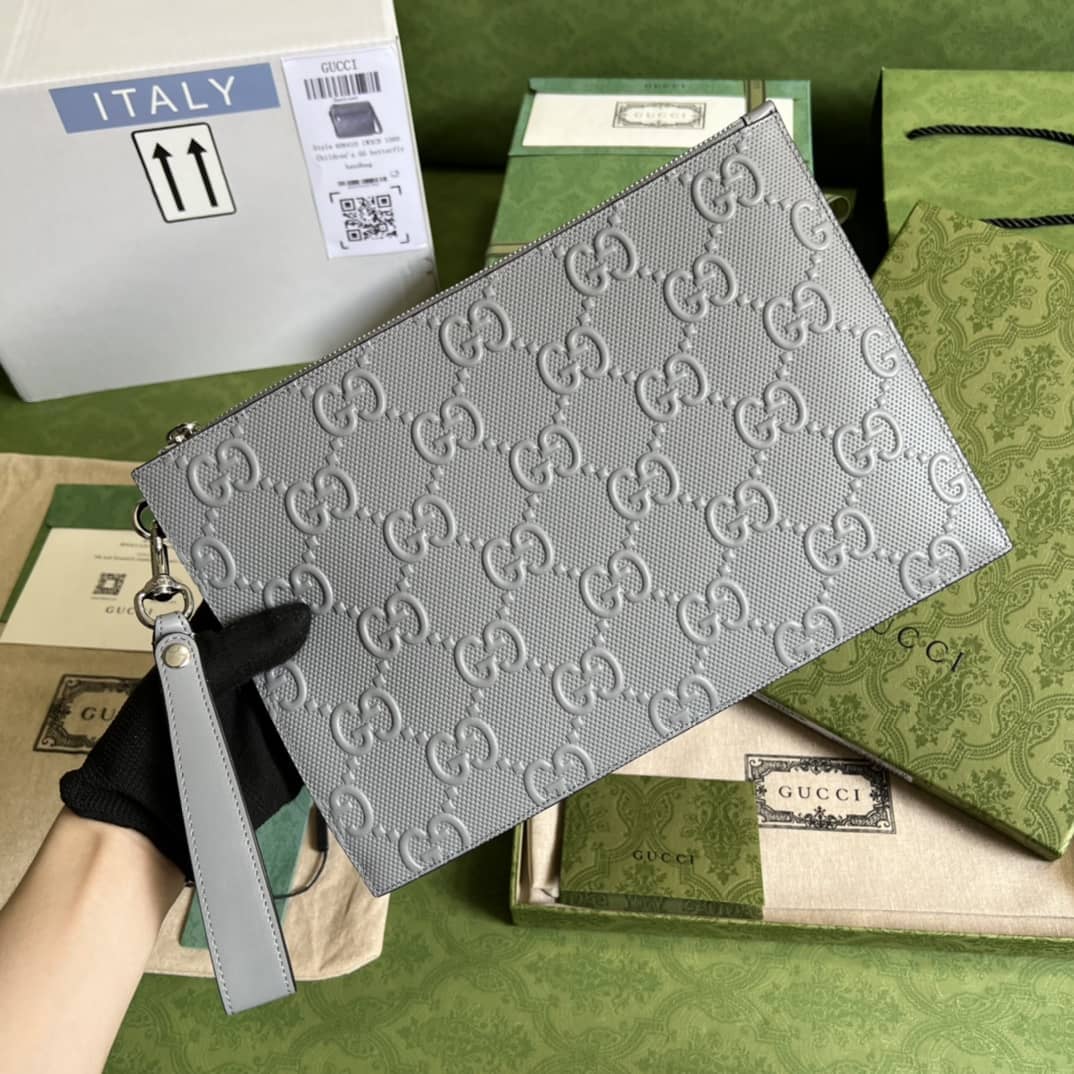 Gvc*1 Purse Dupes Mens GG Embossed Pouch 625569