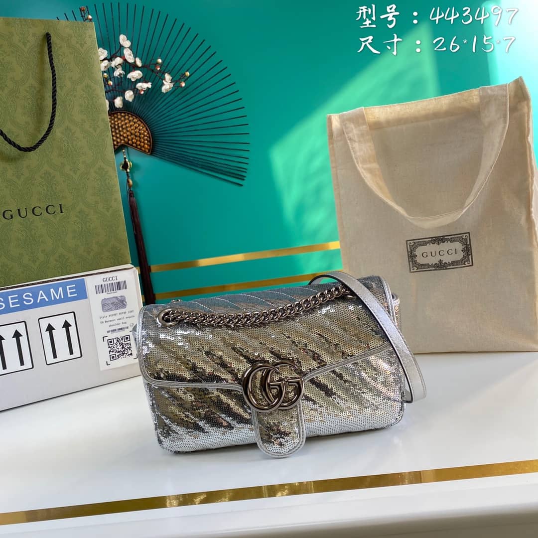 Gvc*1 Marmont GG Small matelassé Shoulder Bag Replica 443497