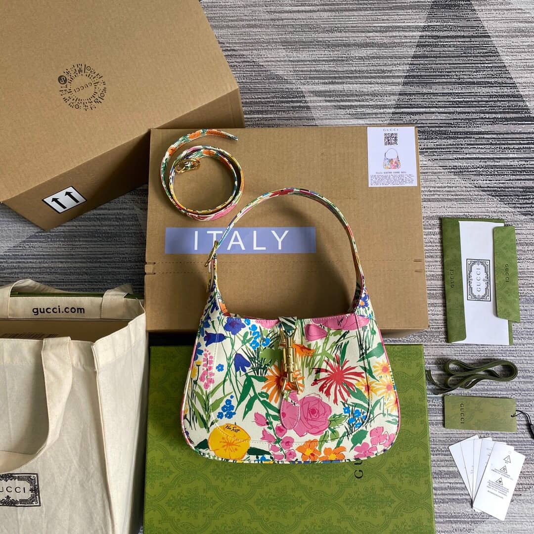 Gvc*1 GG Jackie 1961 Small Hobo Shoulder Bag Replica Colorful 636709