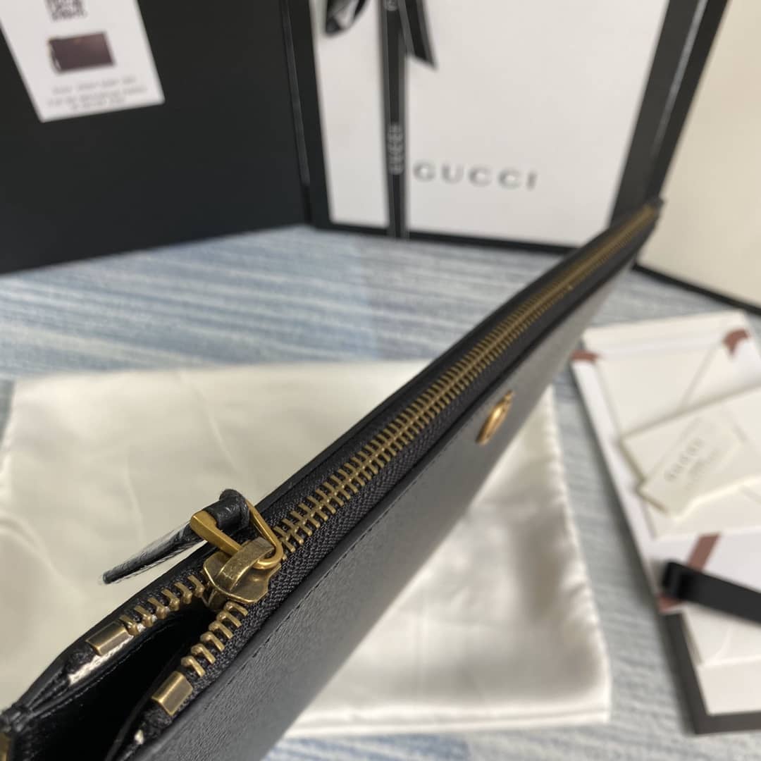 Gvc*1 GG Marmont Leather Pouch Replica 475317