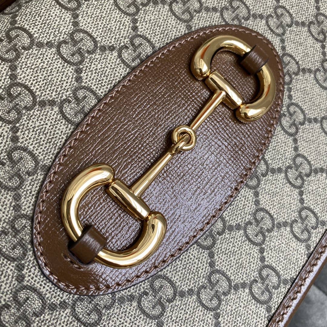 Gvc*1 Horsebit Bag Dupe 1955 Small Top Handle Replica Bag Brown 627323