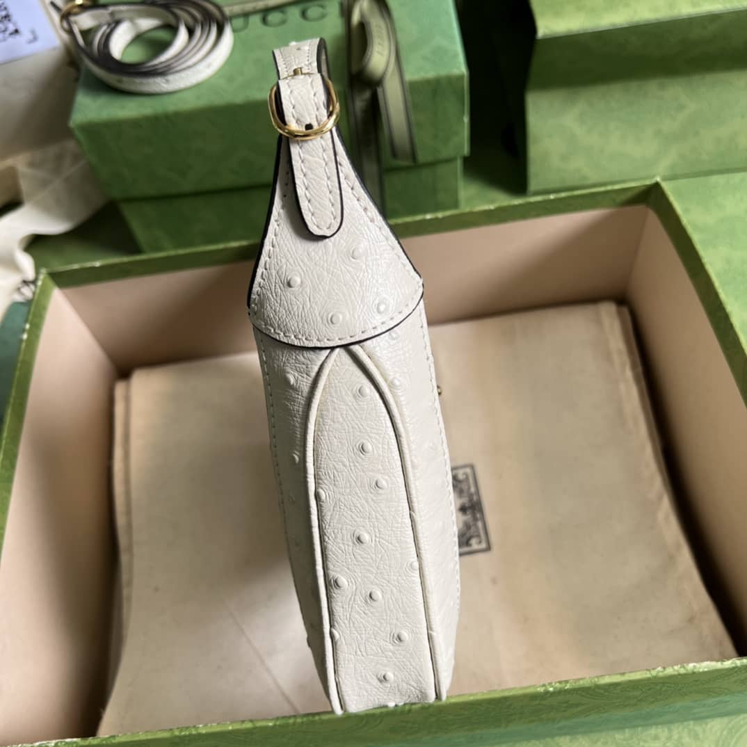 Gvc*1 Jackie 1961 Ostrich Mini Hobo 637091 Replica Shoulder Bag