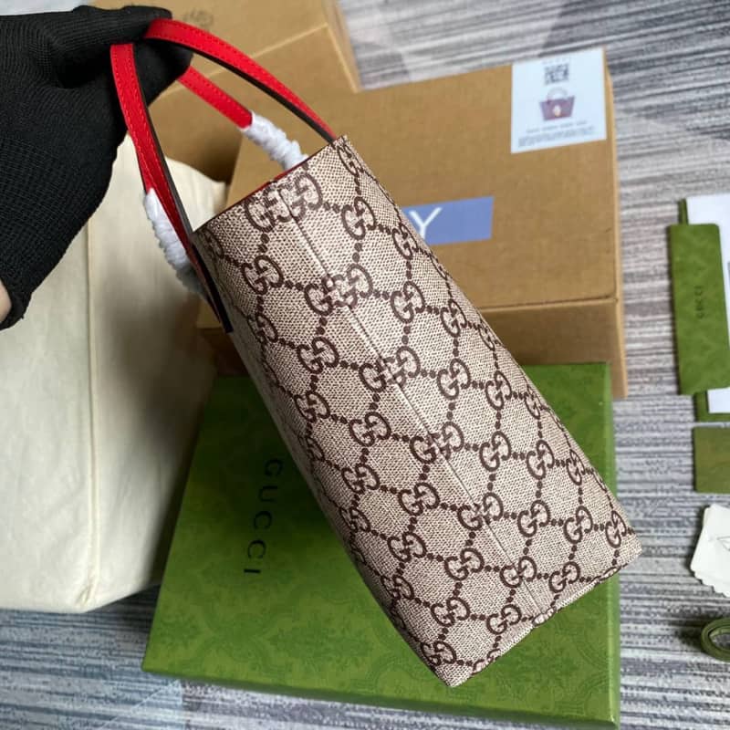 Gvc*1 Children GG Svp*me Canvas Replica Tote Brown 410812